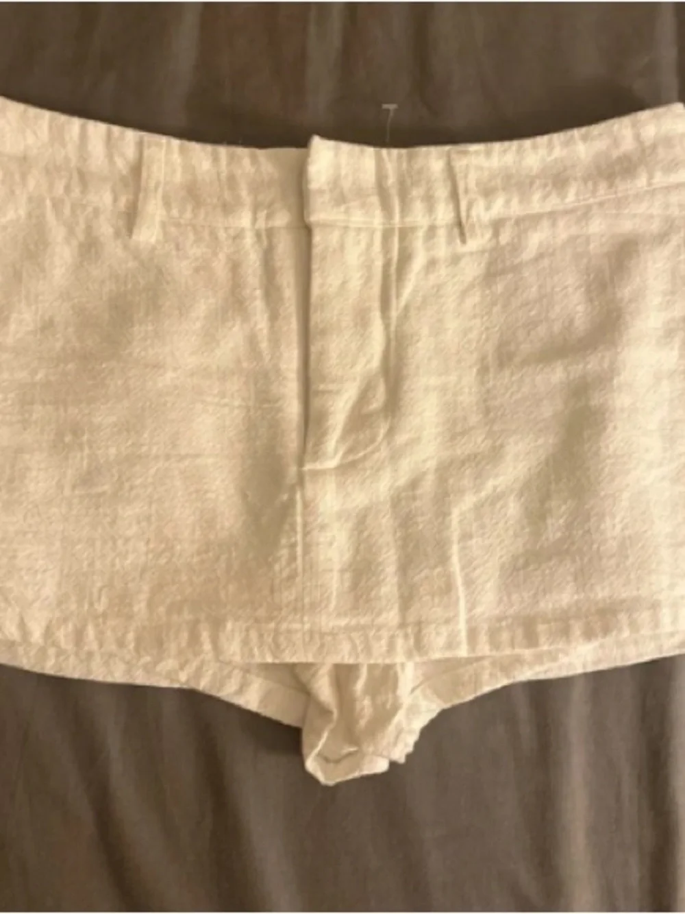White Fox Boutique White Mini Linen Skort